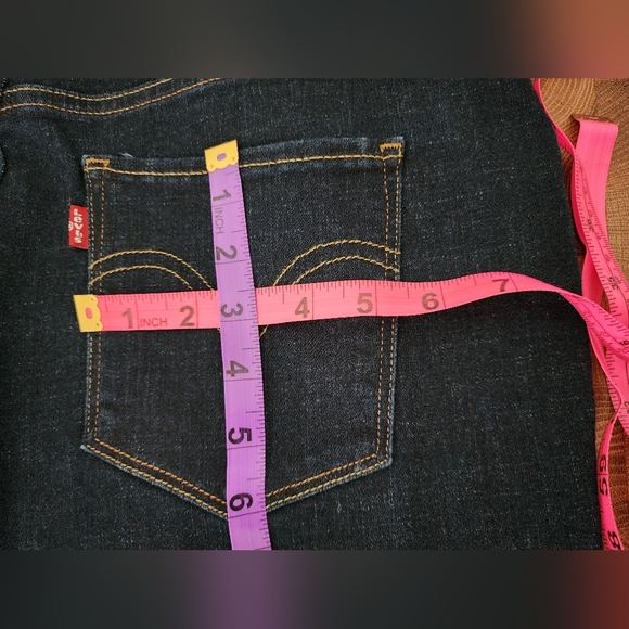 Levi's Classic Boot Cut size 14 women's denim jeans dark wash - Picture 9 of 16